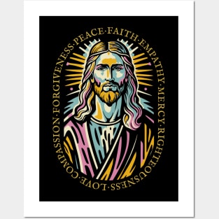 Jesus Christ Love Faith Christian Gift Idea Posters and Art